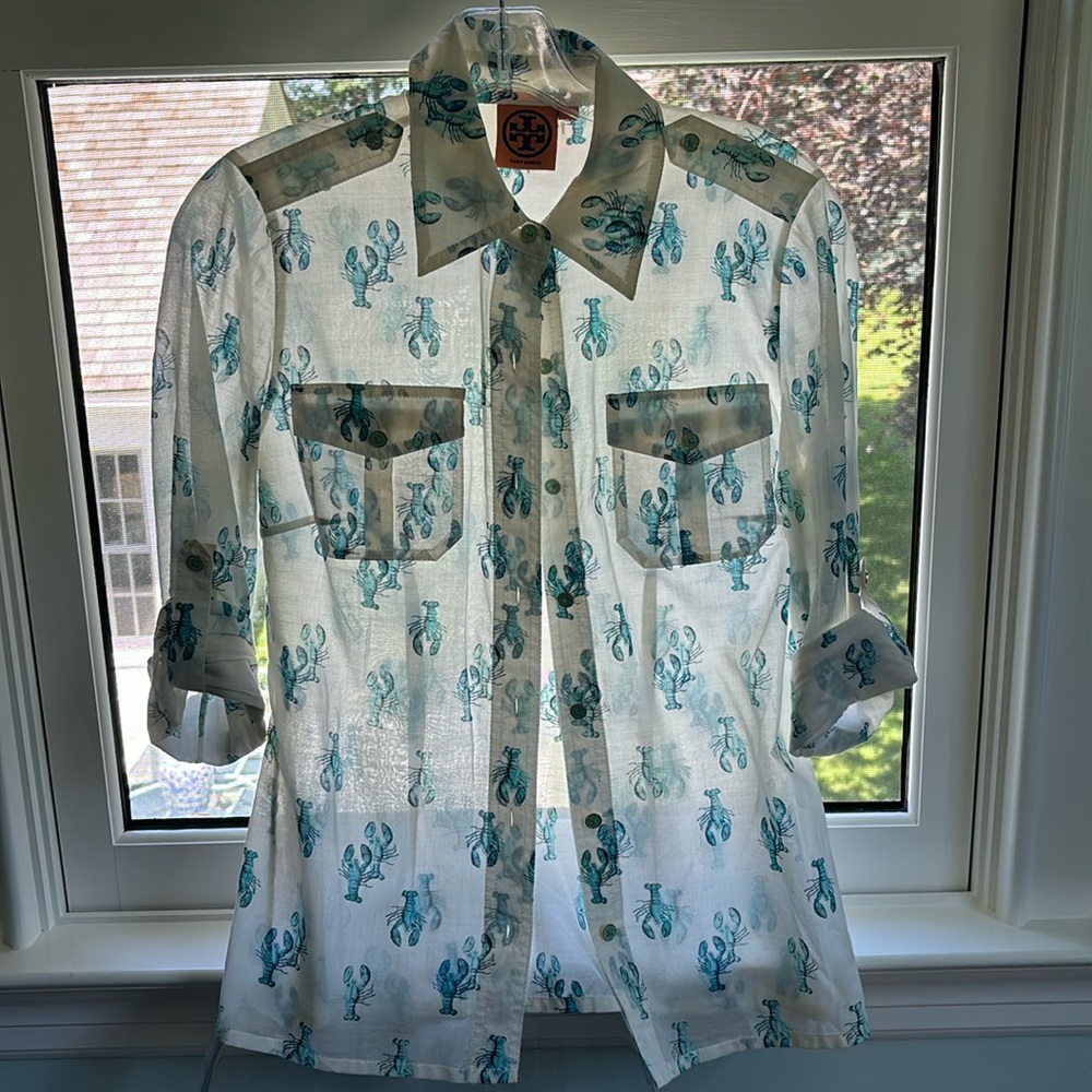 Tory Burch Lobster Button Down - image 1